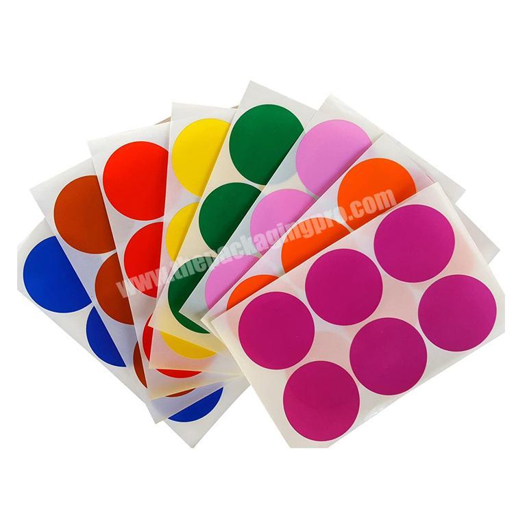 Home Moving Royal Green custom Round Sticker dots Adhesive private packaging Label Stickers