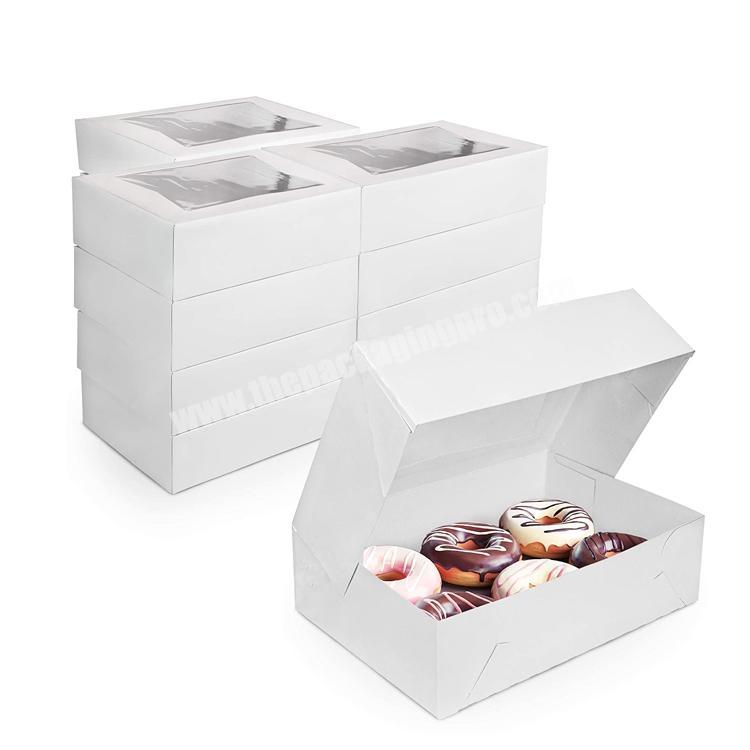 Home made baked good gifts pastry desserts cookies White Cupcake transparent paper packaging cake Boxes in bulk with Window