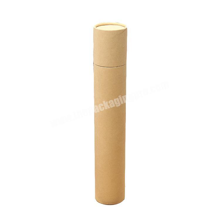 Hot Sale Shipping Shaped Brown Kraft Tube Simple Cardboard Cylinder Packaging Mailing Poster Mail Paper Tube