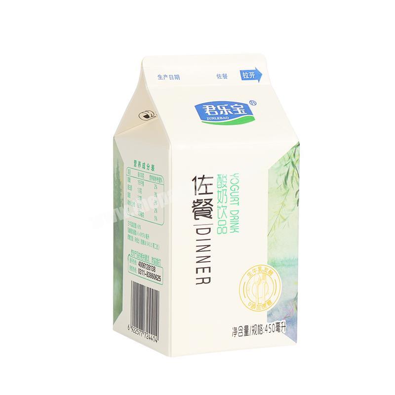 Hot Sale Yongjin Custom Good Quality Standard Milk Carton Box With Screw Caps Gable Top