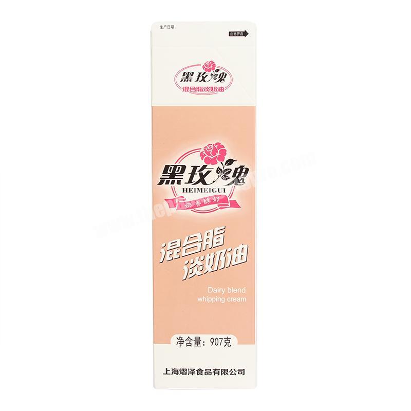 Hot Sale Yongjin Trust pak Gable top milk paper cartons boxes for liquid food & diary food packing