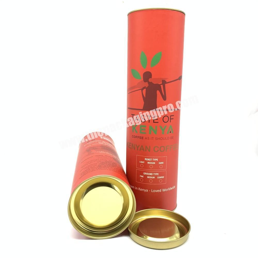 Hot Sell cardboard packaging cylinder tube custom logo tea packaging paper cylinder paper tube box