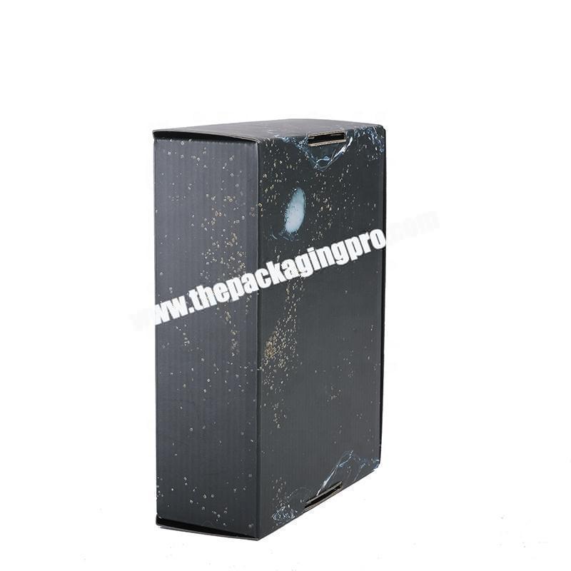 Eco-friendly high quality black paper box for women's lipstick
