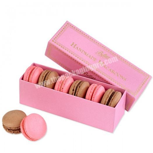 Hot sale Corrugated paperboard dessert/Macarons packaging box cheap price high quality for Valentine's gift