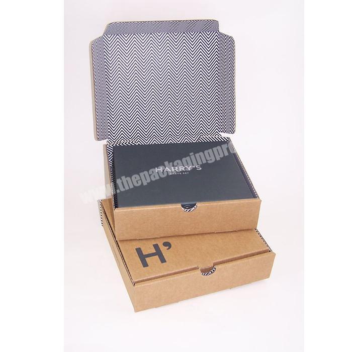 Hot sale OBM cardboard packaging box kraft brown case for man' s belt/ wallet packaging gift box