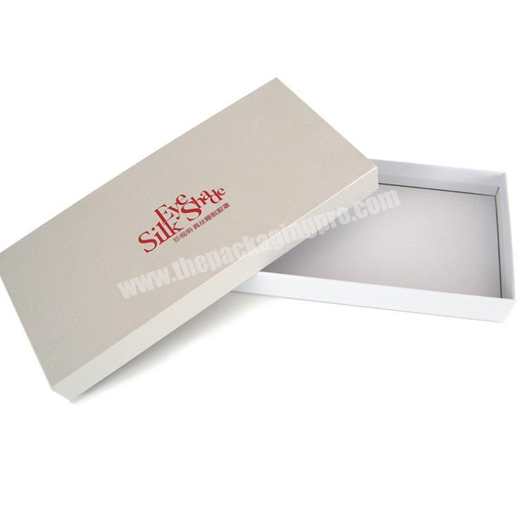Hot sale beauty lash packaging boxes Private two cover Label printed white cardboard paper eyelash boxes custom logo