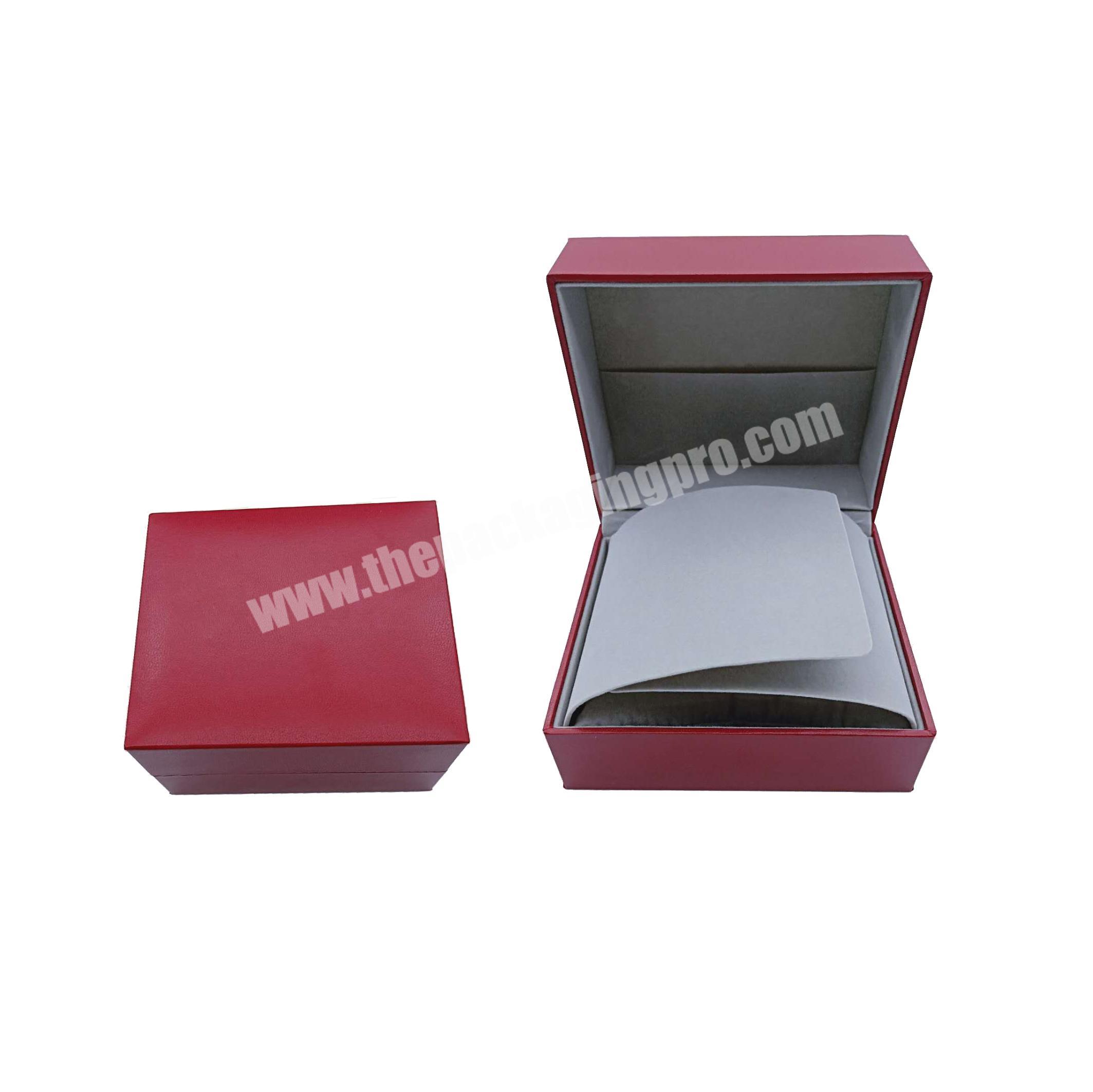 Hot sale cheap high quality leather hard paper case watch gift box