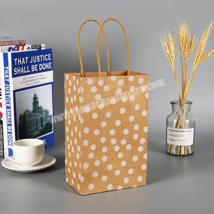 Hot sale cheap wholesale custom brand kraft bag packaging gift paper bags with your own logo