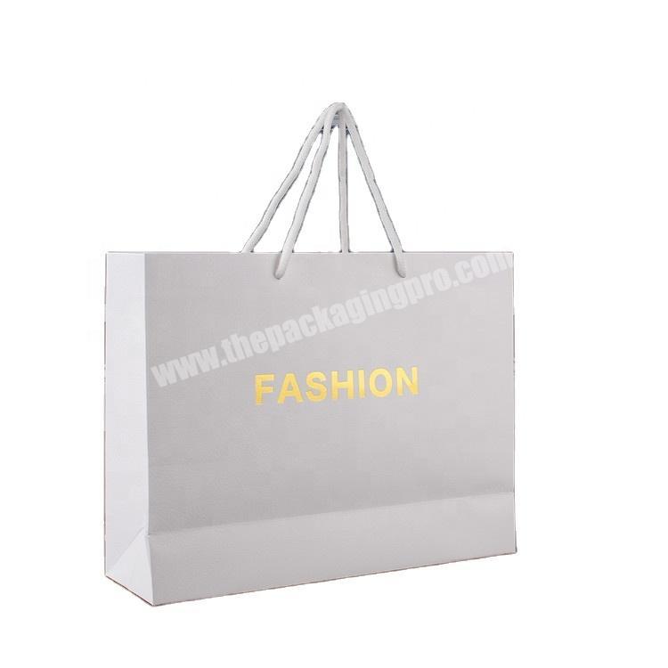 Hot sale high quality white card paper bag luxury paper bag with logo