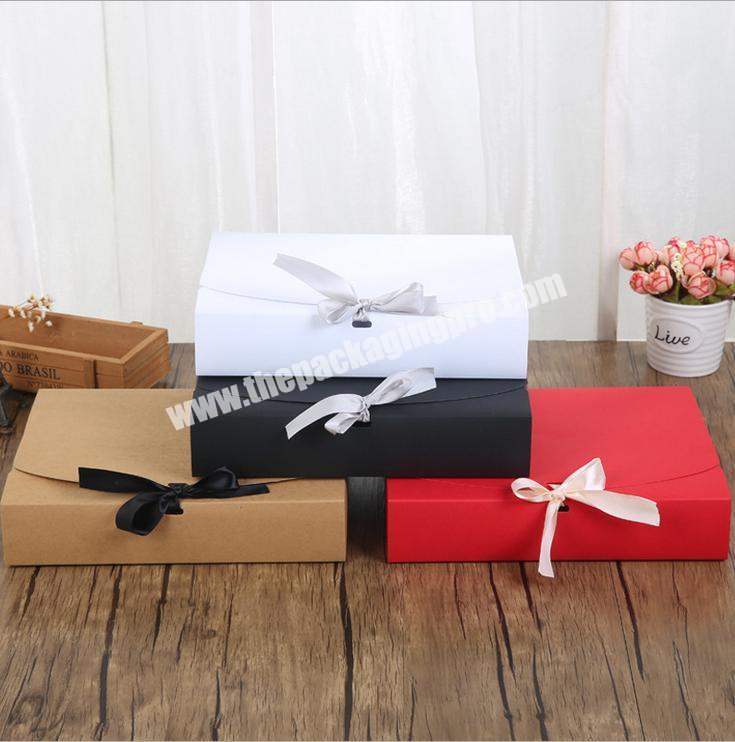 Hot-sale pillow packaging paper box luxury customized pillow box packaging with ribbon