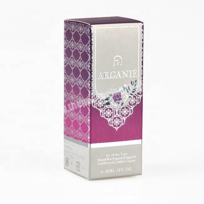 Hot selling custom design luxury perfume oil makeup good price cosmetic paper packing box