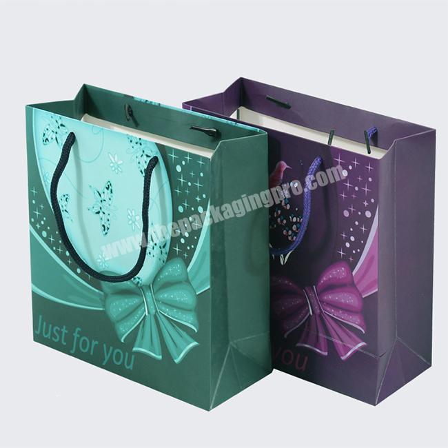 Hot selling custom luxury paper bag shopping packaging bag custom paper bag