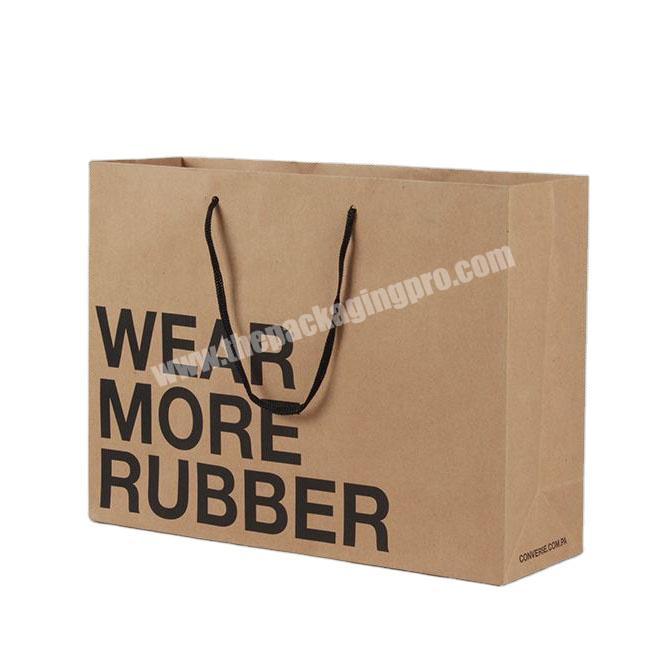 Hot selling eco-friendly gift brown shopping custom paper bag