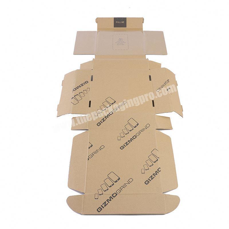 Hot selling folding down coat clothes packaging corrugated paper box with own brand