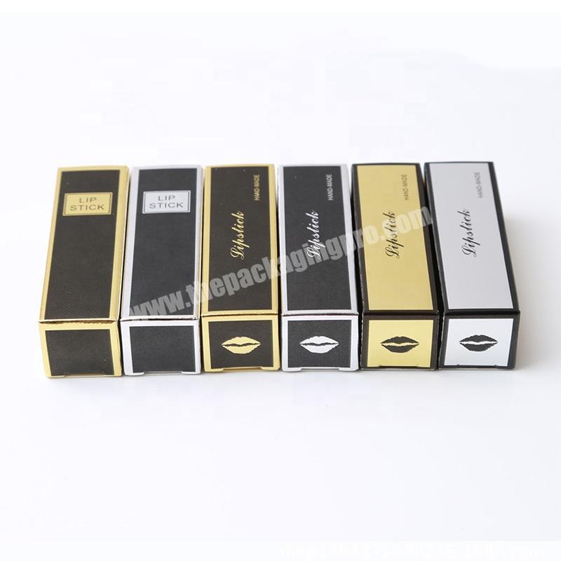 Hot selling gold and silver paper box cosmetic, lipstick, false nail box