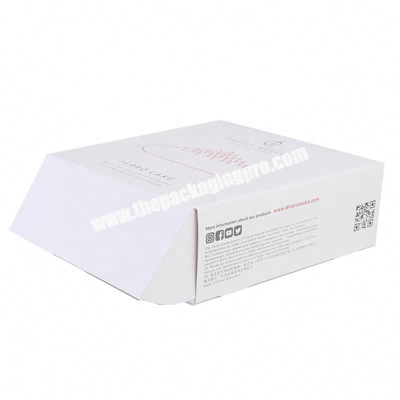 High quality custom apparel packaging corrugated pure color box