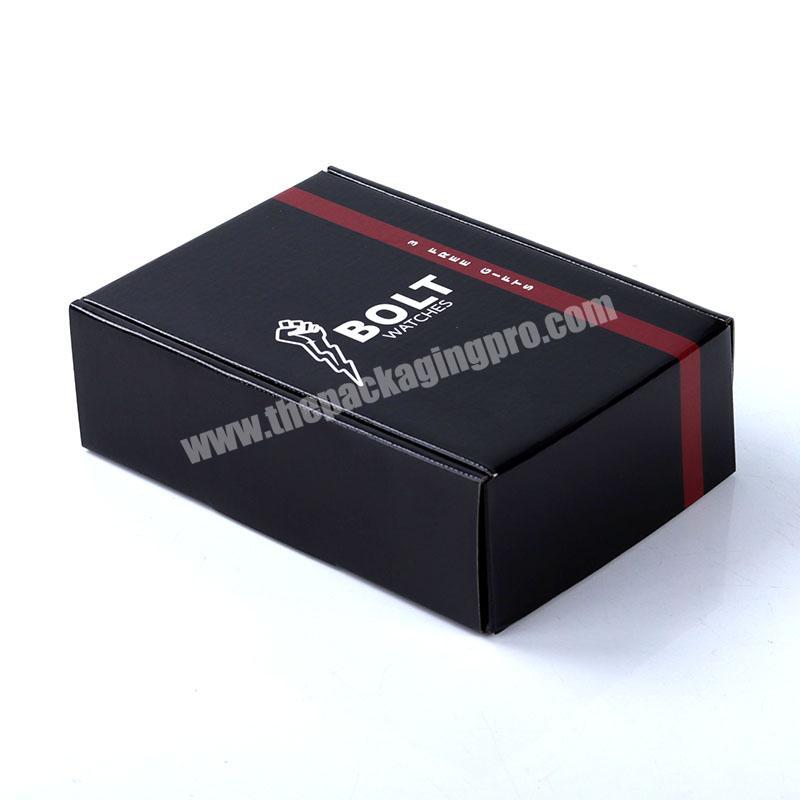 How-sell Custom Printing Gold Foil And Uv Black Carton Flap Shipping Box Black Box Cardboard Packaging Mailer Corrugated