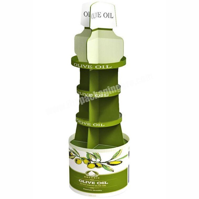 Innovative olive oil promotion display shelf