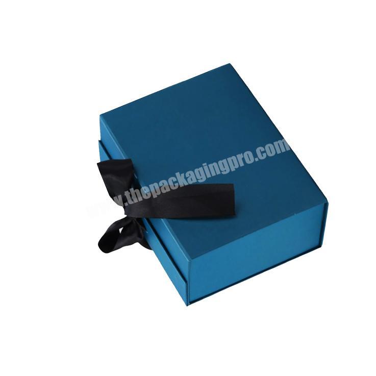 Kexin Wholesale bulk retail packaging blue color magnetic lock gift boxes