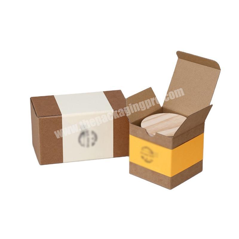 Kexin Simple Design Luxury Logo Printed 2 Piece Rigid White Cardboard Custom Candle Packaging Box