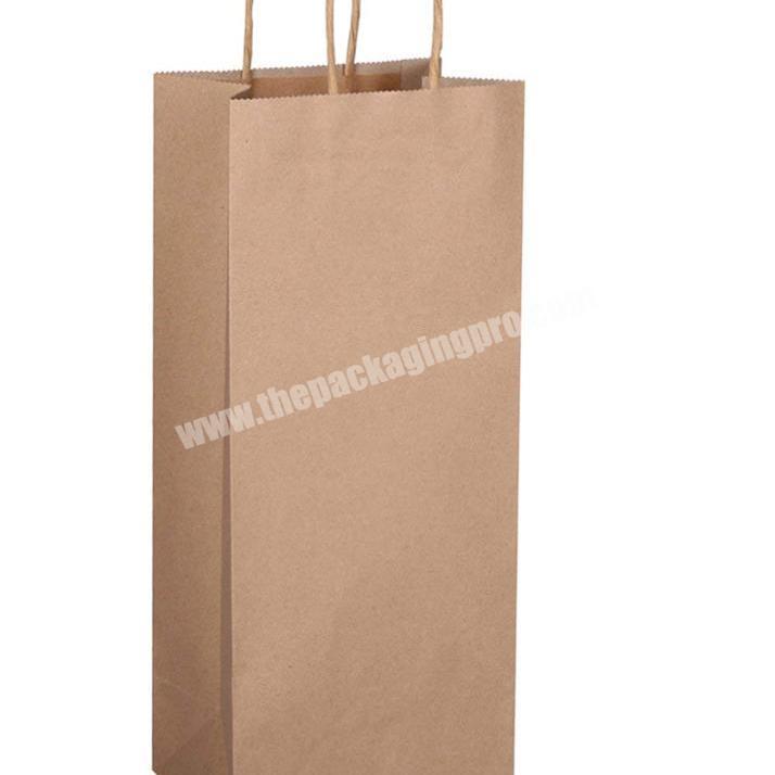 Kraft paper bag for Baguette flower paper bag packaging boxes for handbags
