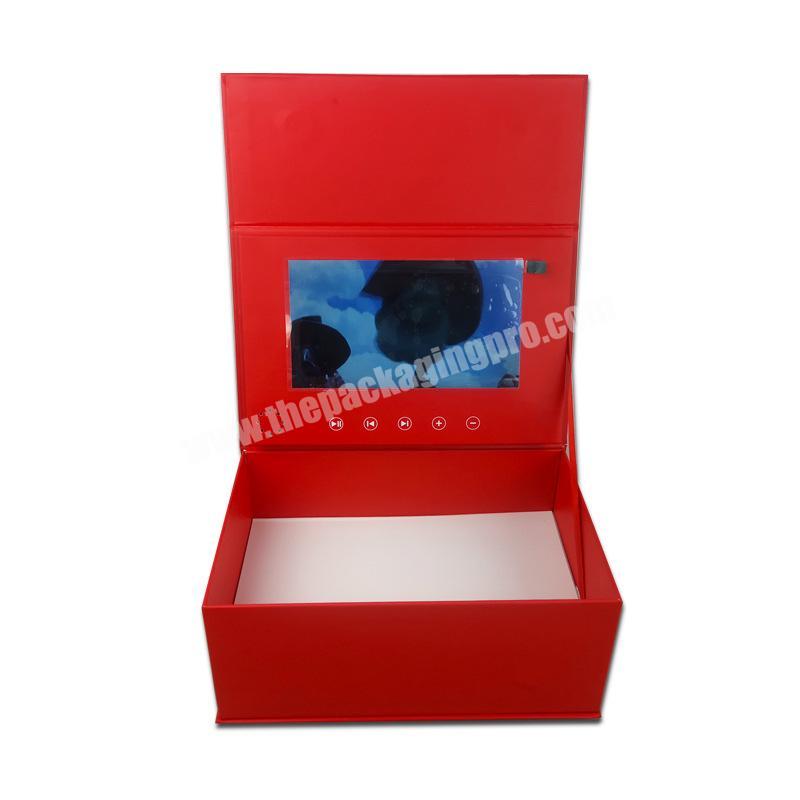 LCD Screen Video Gift Rose Box Birthday and Wedding Commemorative Items Storage 7 inch video boxes for sale