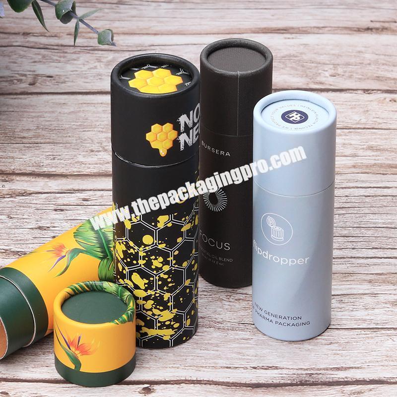 Low price paper shaker bath salt cardboard cylinder containers recycled loose powder paper cans packaging