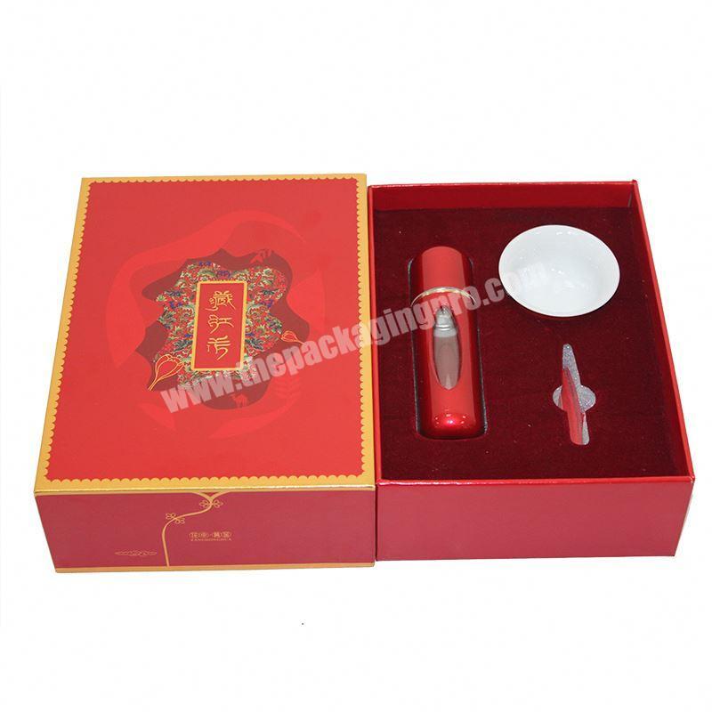 Luxurious Printed Logo Customized Color Storage Keepsake Gift Design Saffron Box Astrology Manufacturers with Handles