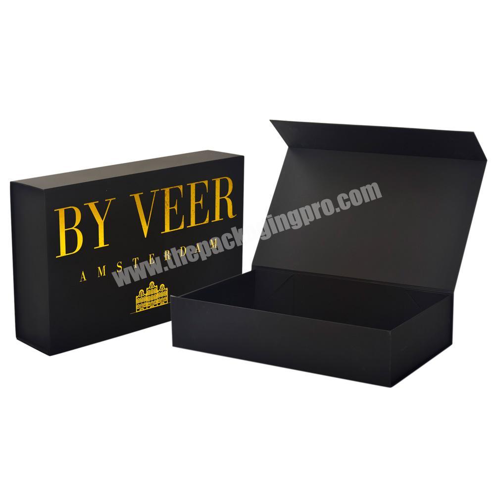 Luxury Black Paper Sweater Packaging Box Sweater Gift Box Customised Packaging Boxes For Clothes
