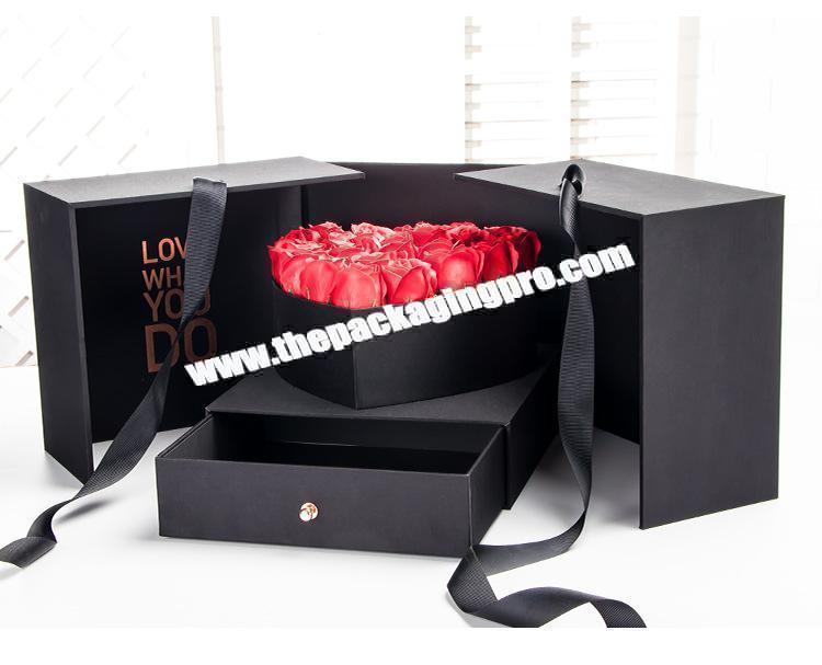 Luxury Cube Michaels Gift Box Creative Cardboard Flower Drawer Box