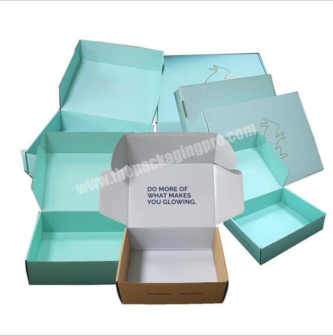 Luxury Custom Silver Foil Logo Gift Package Factory Price Mailer Box Corrugated Shipping Box Pink Mailing Box