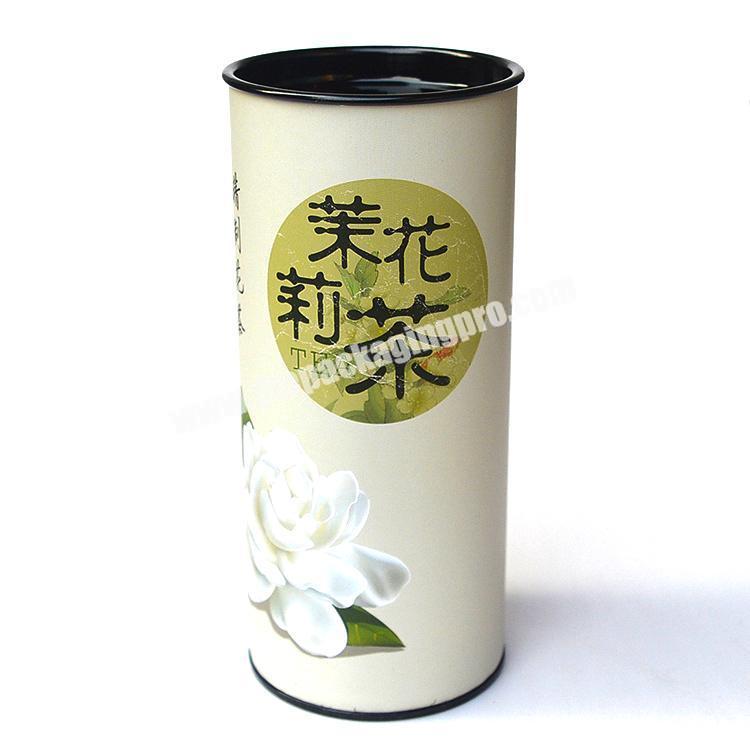 Luxury Customized Cylinder Aluminium Foil Lining Cardboard Tea Cans Paper Tube Canister for Food Packaging