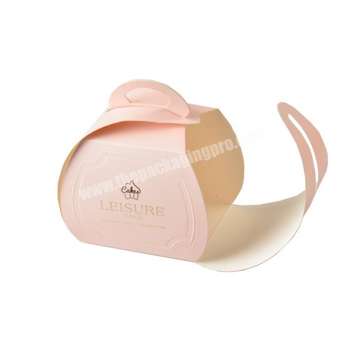 Luxury Design Single Cupcake Packaging Box Custom Logo Cupcake Paper Box
