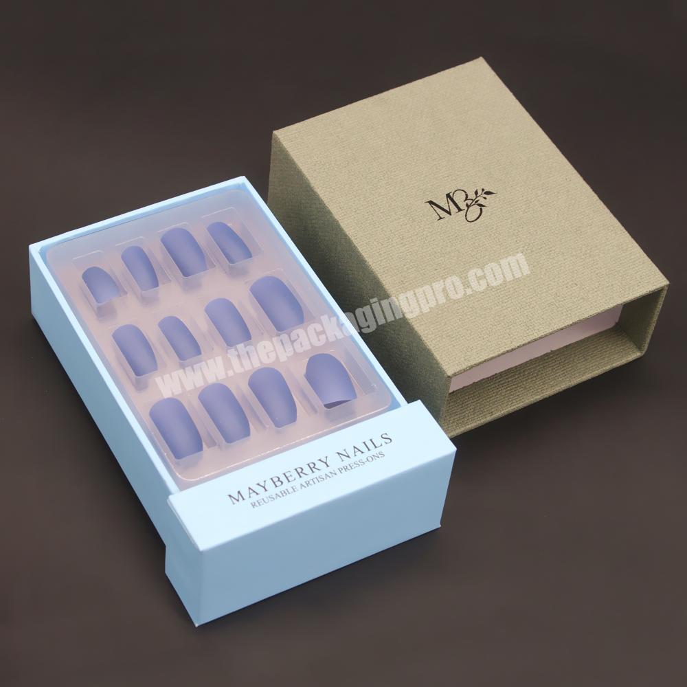 Luxury Fake Nails Empty Boxes Packing Press On Nail Packaging Box