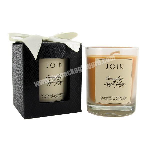 Luxury Wholesale Customized Paper Candle Packaging Boxes With Ribbon