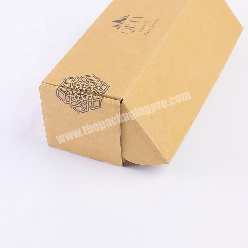 OEM custom cheap gift kraft paper red wine bottle packaging box with logo