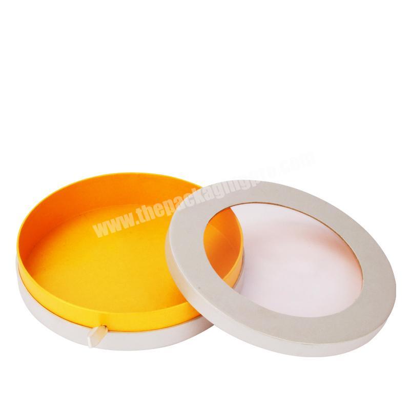 Luxury color round tube chocolate boxes packaging bar window rigid paper box
