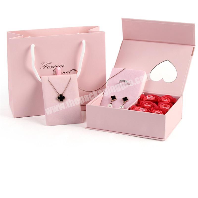 Luxury  custom gift packaging preserved hat rose flower box jewelry box