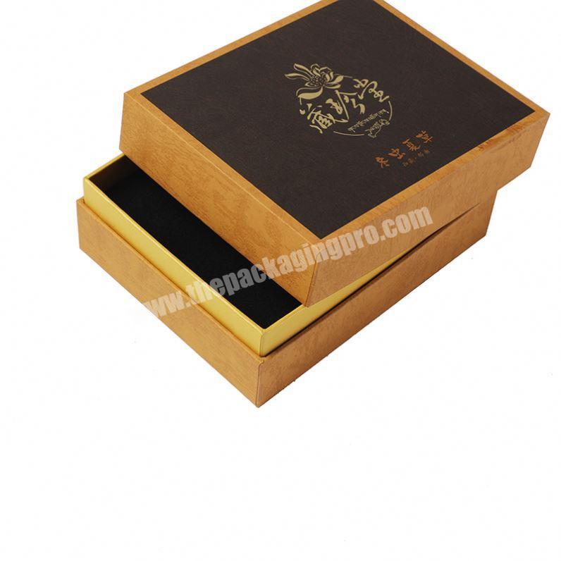 Luxury custom nut gift corrugated paper box for dry fruits packaging with handle