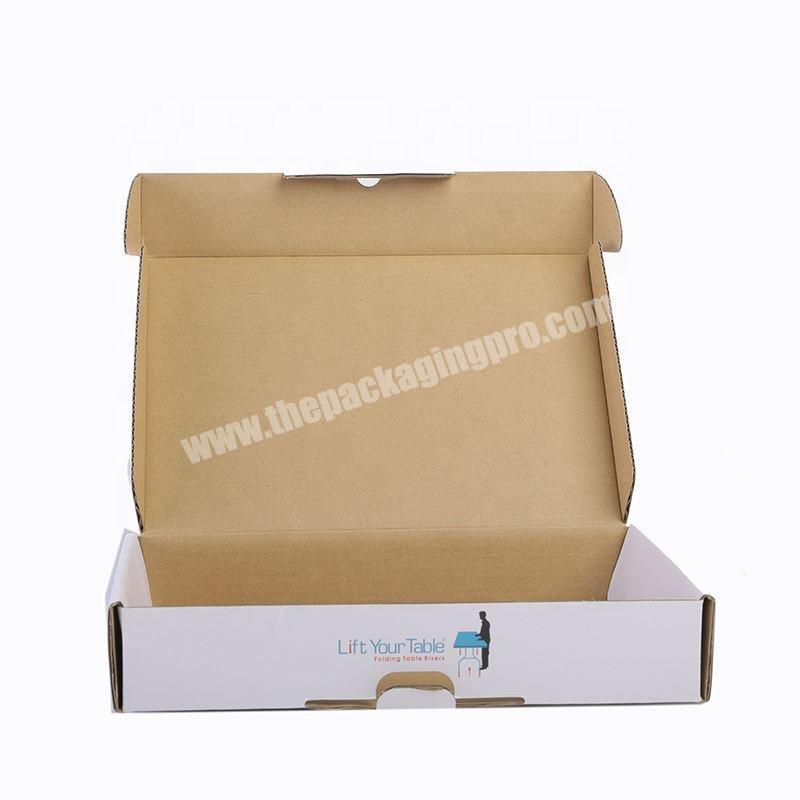 Red Custom Logo printing tuck top corrugated cardboard packaging shipping mailing box for suit