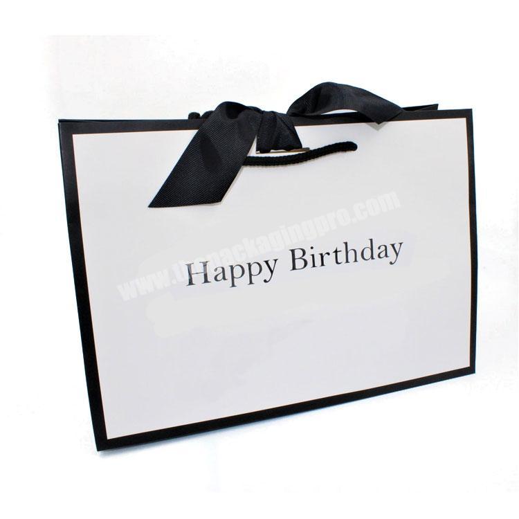 Luxury customize Personalised Landscape Birthday Gift boutique shopping Bag with  logo