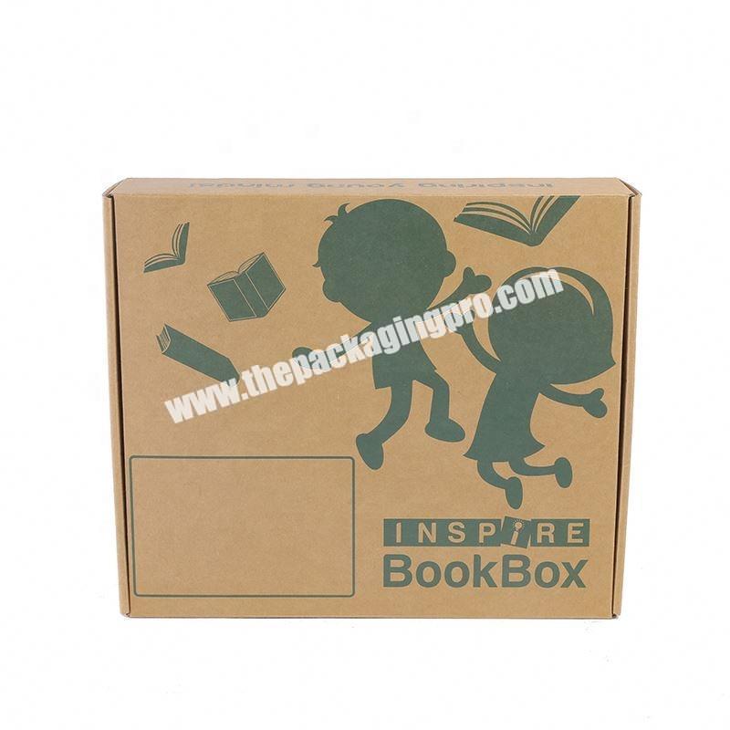 Customized black logo printed baby garment packing corrugated shipping box