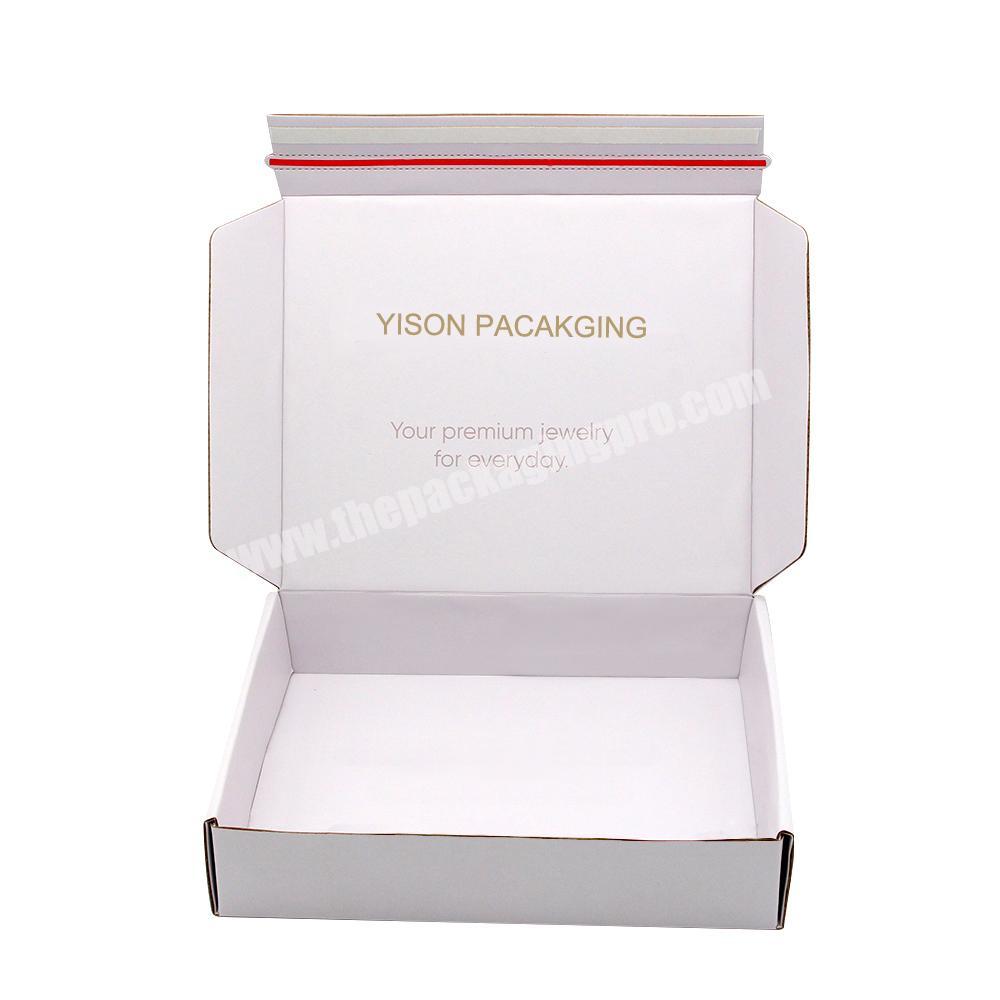 Luxury literature mailer box white shipping boxes custom logo