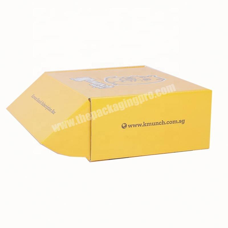 Custom logo printing green rectangle folding packaging box design for biscuit cookies snack box packaging