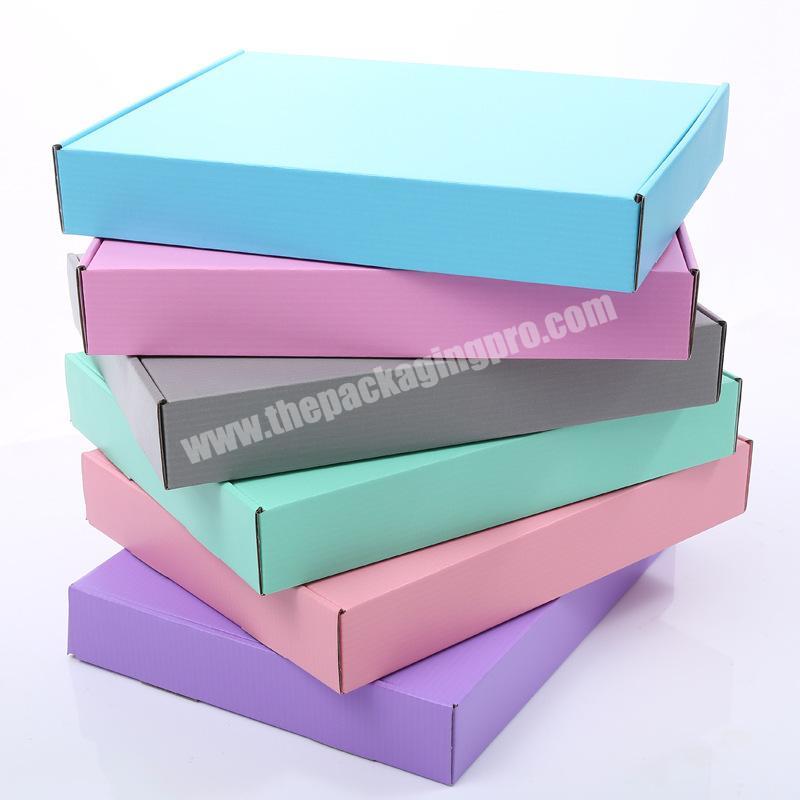 Mailer Box Manufacture Customized Colored Corrugated Shipping Boxes With Custom Logo Printed Paper Packaging Boxes For Chothes H