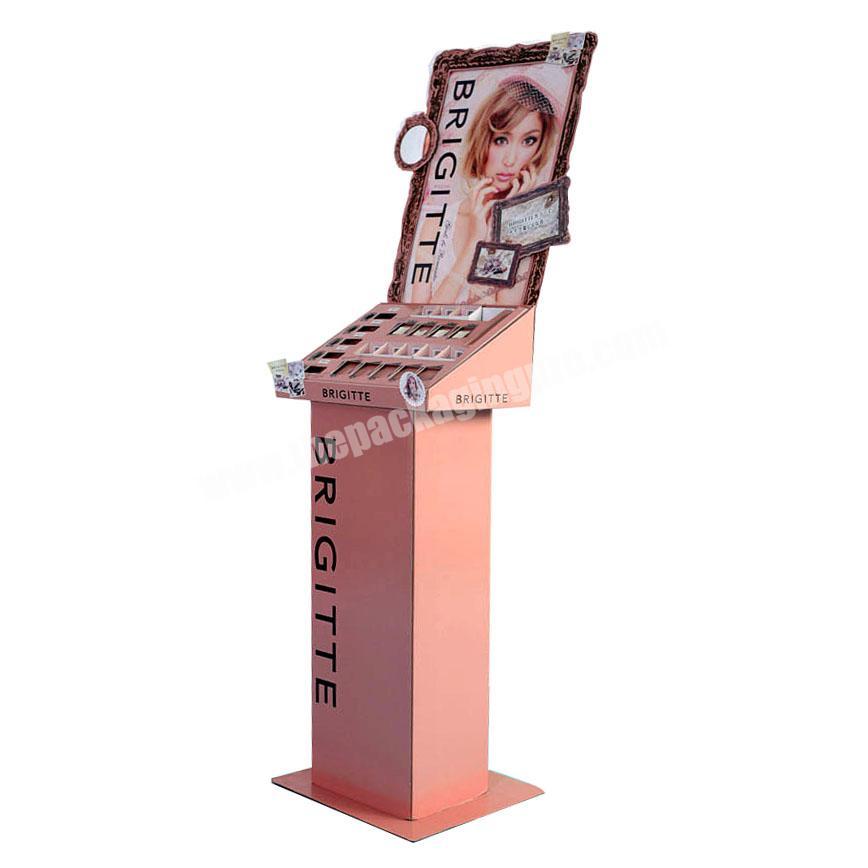 Make your own cardboard display stand cardboard eyelash display stand makeup store display shelves