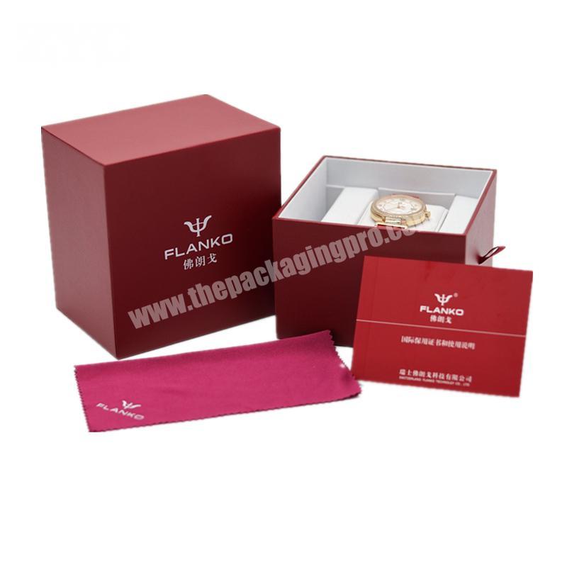 Manufacturer Custom Design luxury Cardboard Watch Packaging Paper Gift Box