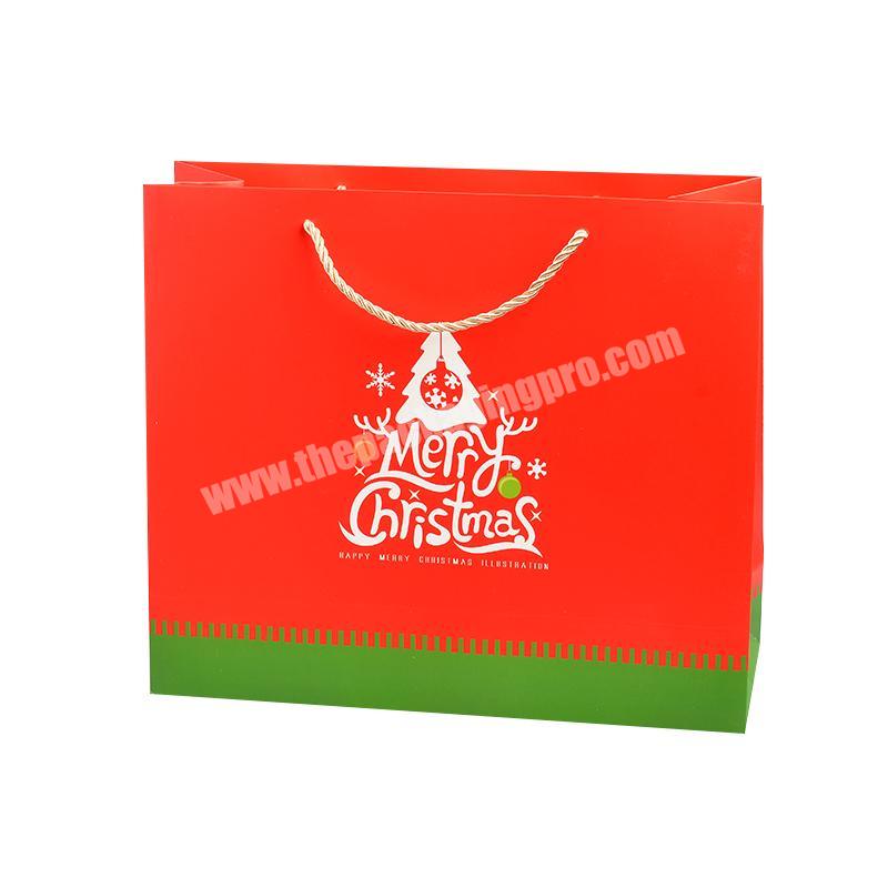 Manufacturer Customized Own Logo Gold Hot Stamping Two Side Printing Packaging Shopping Paper Bag With Handles