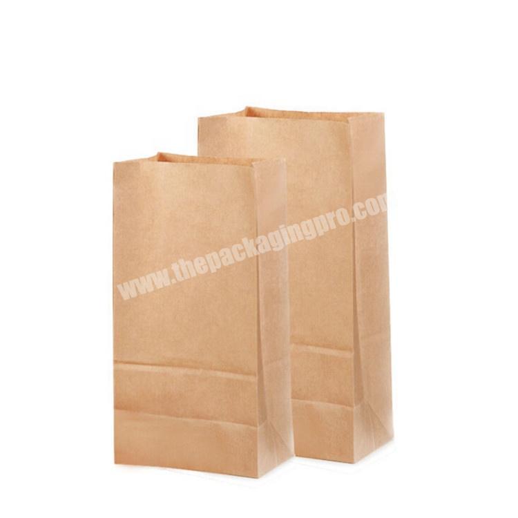 Manufacturers Custom Print Brown SOS Kraft Paper Food Bag