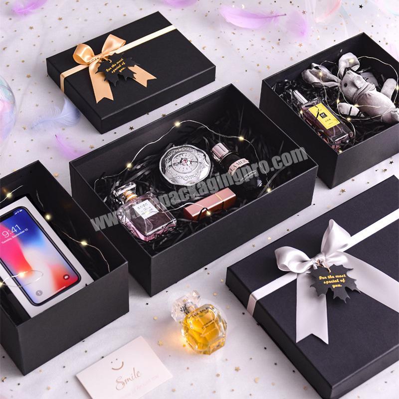 Manufacturers Valentine's Day Drawer Box Ring High-grade Double Jewelry Bracelet Lipstick Creative Gift With Ribbon